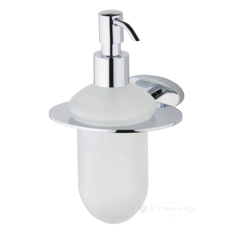 Дозатор жидкого мыла Devit Prestige с держателем, хром (8050124SD)