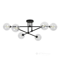 люстра припотолочная Levistella с шарами (752X100F-6 BK+CL)