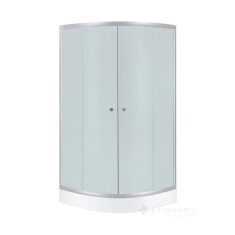 душевая кабина Kroner Agua Cascad 80х80 стекло матовое, сатин (Cascad-S.F.D.80x80)