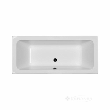 Ванна акриловая Kolo Modo 180x80 прямоугольная, центральный слив + ножки (XWP1181000)