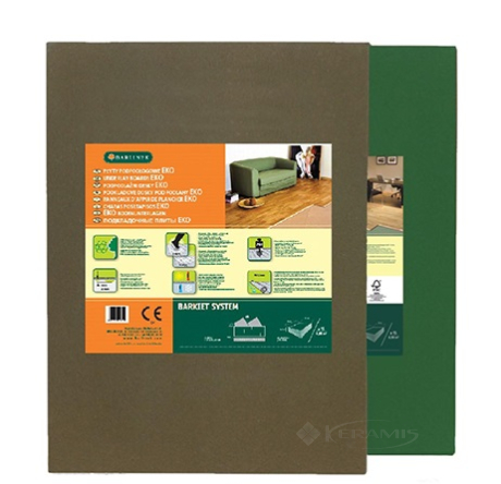 Подложка Barlinek тихий ход, древесноволокнистая плита листовая 7 мм