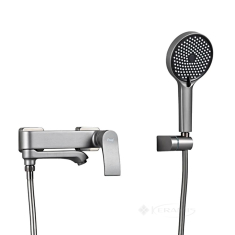 смеситель для ванны Frap фиксированный излив, графит (F3275-19)