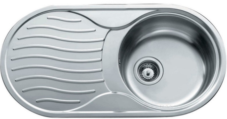 Кухонна мийка Teka Dr 80 1B 1D 84x44x15,8 полірована (10110007)