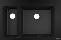 кухонна мийка Hansgrohe S510-F635 GS 77x41,5x20,5 чорний графіт (43315170)