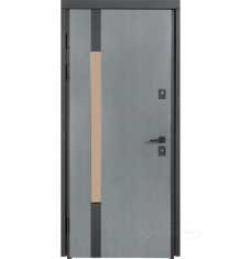 двері вхідні Булат Термо House 950x2050x95 ліва модель 705/428, антрацит/бетон антрацит (0035)
