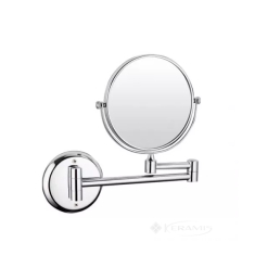 зеркало косметическое Frap 15x15 с увеличением, хром (F6106)