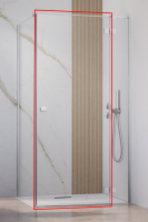 душові двері Radaway Essenza New KDJ 100x200 скло прозоре ліве (1385040-01-01L)