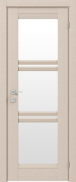 дверное полотно Rodos Fresca Vazari 600 мм, со стеклом, беленый дуб