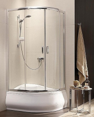 душова кабіна Radaway Dolphi Premium Plus E 1700 100x80 скло прозоре (30481-01-01N)