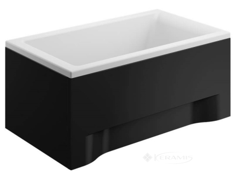 Панель для ванни Polimat 70 см збоку, чорна (00862)
