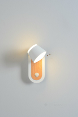 бра Sirius світлодіодне, біле/коричневе (8931W)