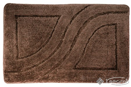 Килимок для ванної Bisk Uniwersum 50x80 коричневий (00707)