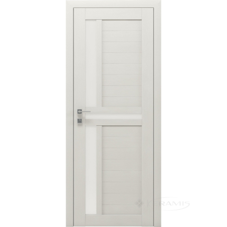 Дверне полотно Rodos Modern Alfa 700 мм, полустекло, сосна крем