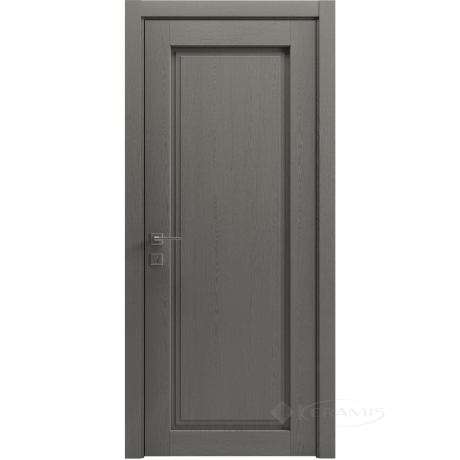 Дверне полотно Rodos Style 1 600 мм, глухе, сосна браш braun