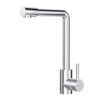 смеситель для кухни AM.PM X-Joy S 30,1х21,5 с L-изливом, EcoStart, хром (F85B05000)