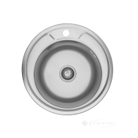 кухонна мийка Kroner Satin 49х49х20 сталь (Satin-49008180) CV022766