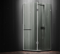 душевая кабина Weston 80x81 стекло прозрачное, фурнитура: нерж. полированная polish, ручка держатель WK6 (W111)