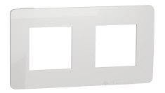 рамка Schneider Electric Unica New 2 пост., біла (NU280418)