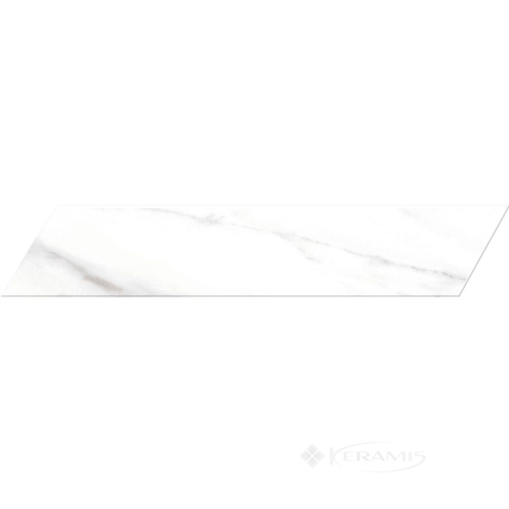Плитка Almera Ceramica Calacatta 40x8 white chv mat