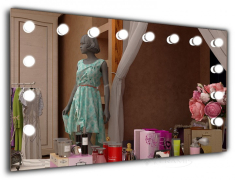 зеркало J-mirror Hollywood LED/диммер 60х80