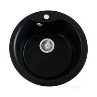 кухонна мийка Platinum Turas 48,2х48х22 матова чорна (SP000025048)