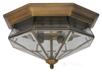 світильник стельовий Wunderlicht Iceland, бронзовий/прозорий, 3 лампи (YW3228-C3)
