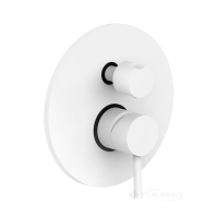 cмеситель для душа Paffoni Light, Bianco Opaco скрытый монтаж (LIG019BO)