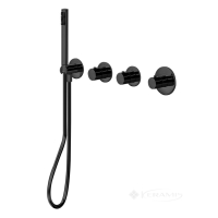 термостат для душу/ванни Paffoni Modular Box прихований монтаж, чорний матовий (MDE000NO)