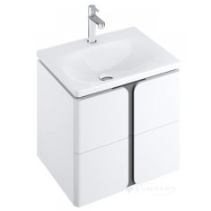 тумбочка под умывальник Ravak Balance 50x50x46,5 белая/графит (X000001365)