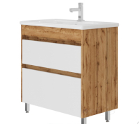 тумба с умывальником Juventa Luton 83x80x45,5 напольный, дуб вотан (Lt-80)