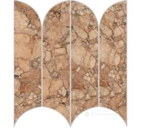 мозаика Ragno Incanto 28x31 breccia pernice mosaico ventagio (R9CD)