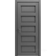 дверное полотно Rodos Style 5 900 мм, глухое, каштан серый