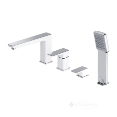 смеситель для ванны Omnires Parma chrome/white (PM7432CRB)