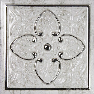 Декор Monopole Petra 15x15 silver A