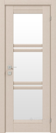 Дверное полотно Rodos Fresca Vazari 700 мм, со стеклом, беленый дуб