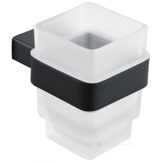 стакан для щеток Asignatura Unique черный, белый (85601802)