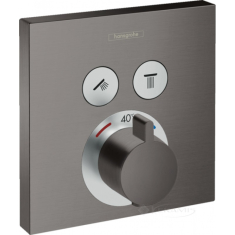 термостат Hansgrohe Shower Select 2 потребителя, черный/хром (15763340)
