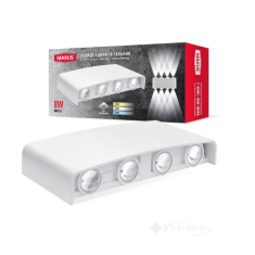 світильник настінний Maxus MWL світлодіодний 8W білий (1-MWL-8W-WHS)