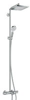 душевая система для ванны Hansgrohe Crometta E 240 1jet showerpipe с термостатом (27298000)