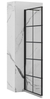 душова стінка Rea Molier 80x190 безпечне скло, прозоре, чорний (REA-K8412)