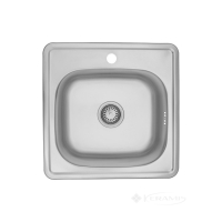 кухонна мийка Kroner Satin 48,5х48,5х18 сталь (Satin-484806160) CV022759