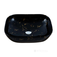 умивальник Cabo Venus Dark 45,5х32,5x13,5 gold curve marble (АР000132032)