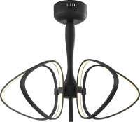 люстра Wunderlicht Hi-Tech, чорна, 5 ламп, LED (NH7119-45)