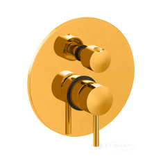 змішувач для душу Paffoni Light прихованого монтажу, медове золото (LIG018HG)