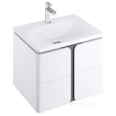 тумбочка под умывальник Ravak Balance 60x50x46,5 белая/графит (X000001367)