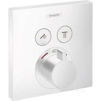 термостат Hansgrohe Shower Select 2 потребителя, белый матовый (15763700)
