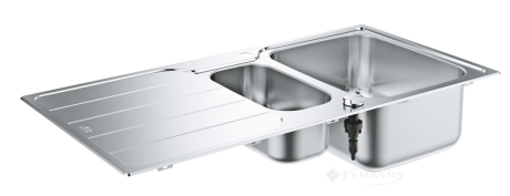 Кухонна мийка Grohe K500 100x50 зі зливом, нержавіюча сталь (31572SD1)
