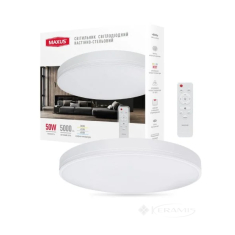 світильник настінно-стельовий Maxus Functional Ceiling Light 50W білий (1-MFCL-5041-01-C)