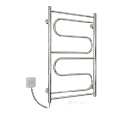 полотенцесушитель электрический Kosser Зигзаг 800x500 слева, хром (ДЗ02ЕL)