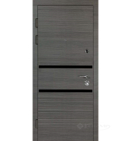 двері вхідні Булат Цитадель К-8 850x2050x105 ліва модель 514/191, венге горизонт сіре/шелл горизонт (0018)